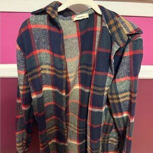 Flannel Plaid Cardigan